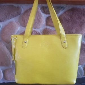 Ralph Lauren Bright Yellow purse, pre owned